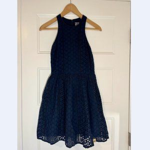 Superdry Premium Navy Eyelet Sundress